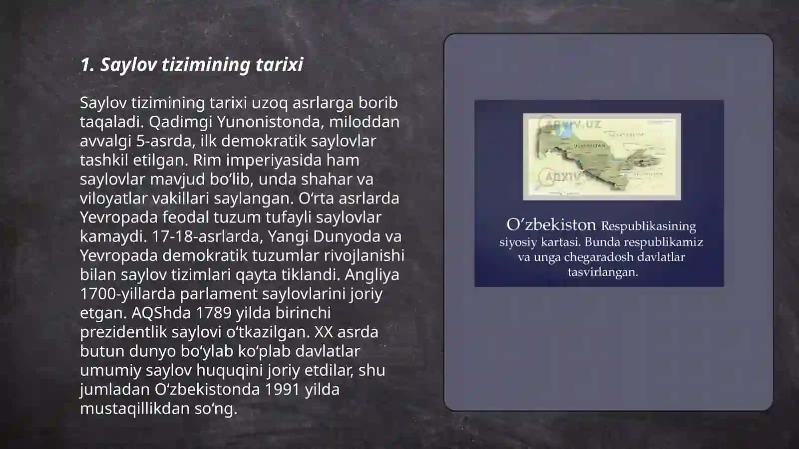 Saylov tizimi 3