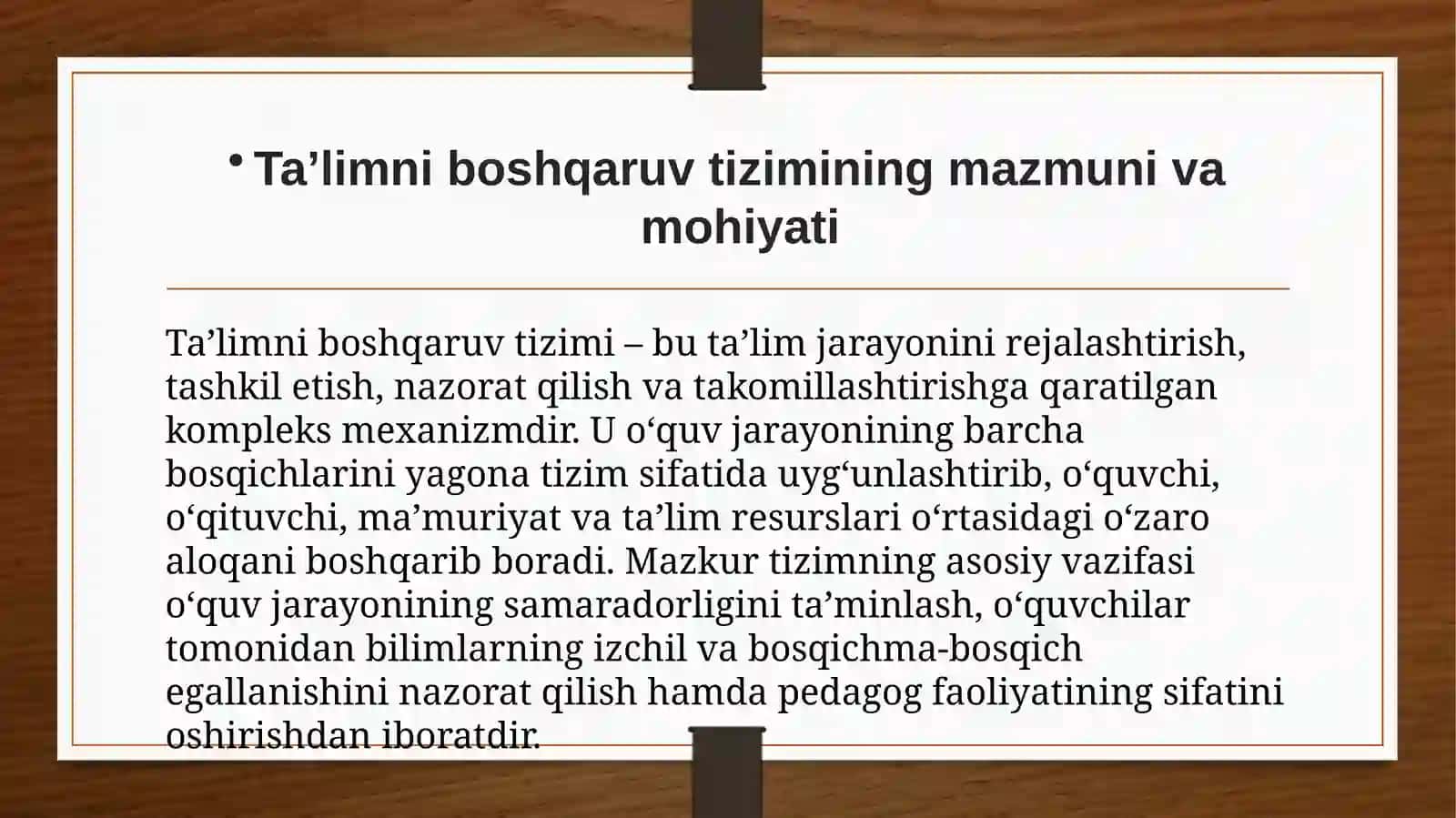 Ta’limni boshqaruv tizimlari 3