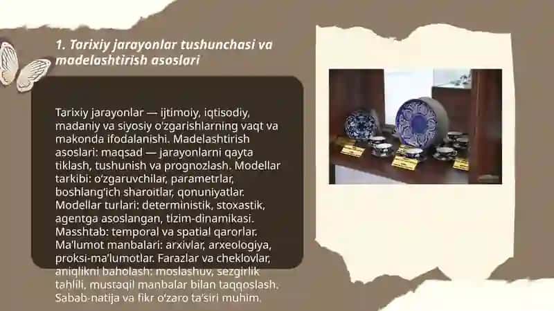 Tarixiy jarayonlarni madelashtirish va qayta tiklash 3