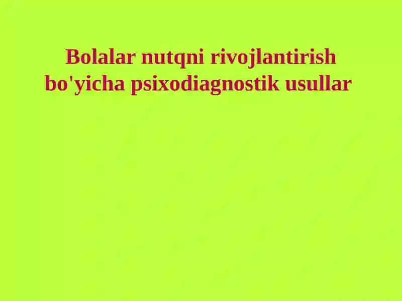 Nutqni rivojlantirish mеtodikasi 3