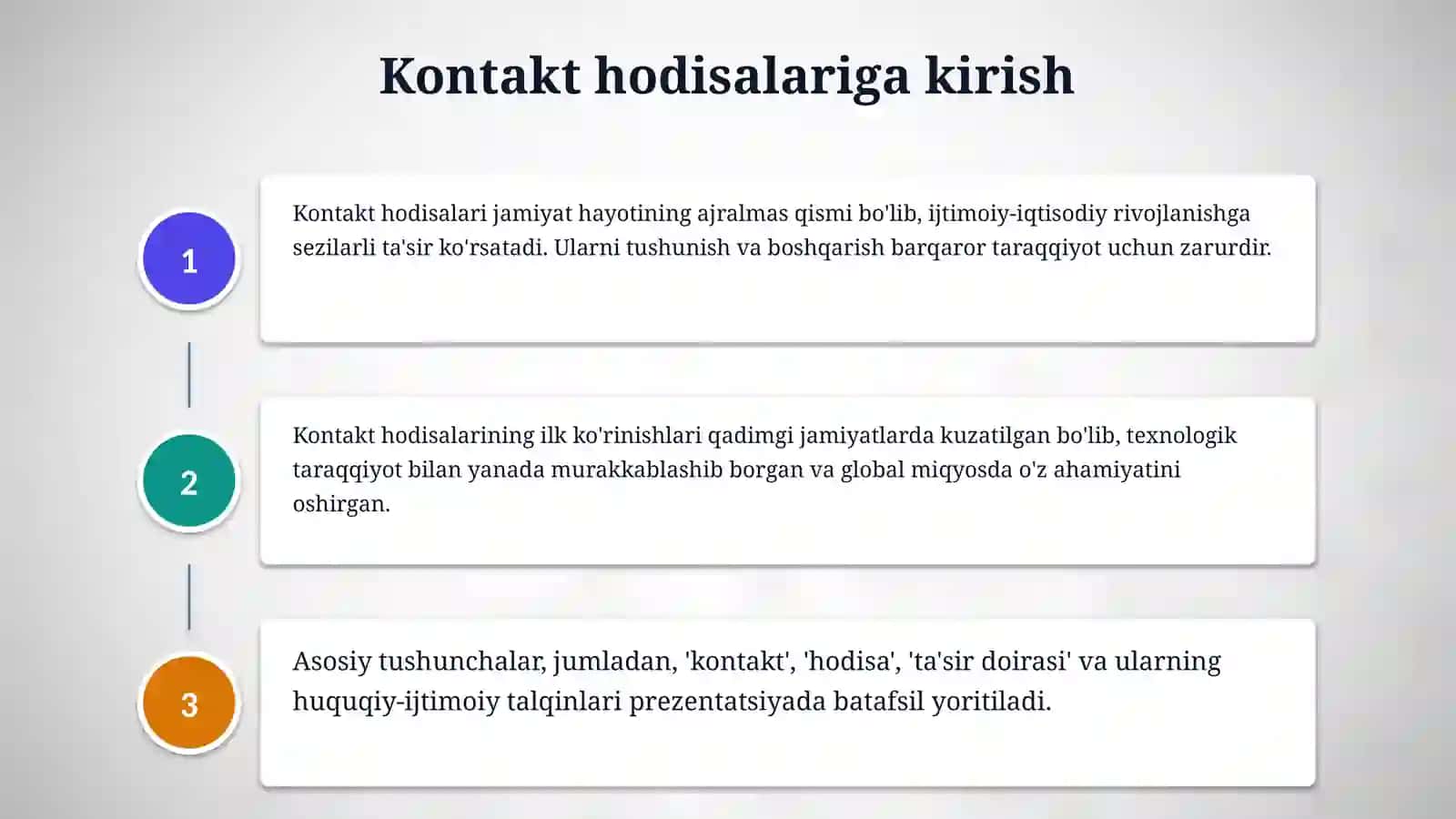 Kontakt hodisalari 3