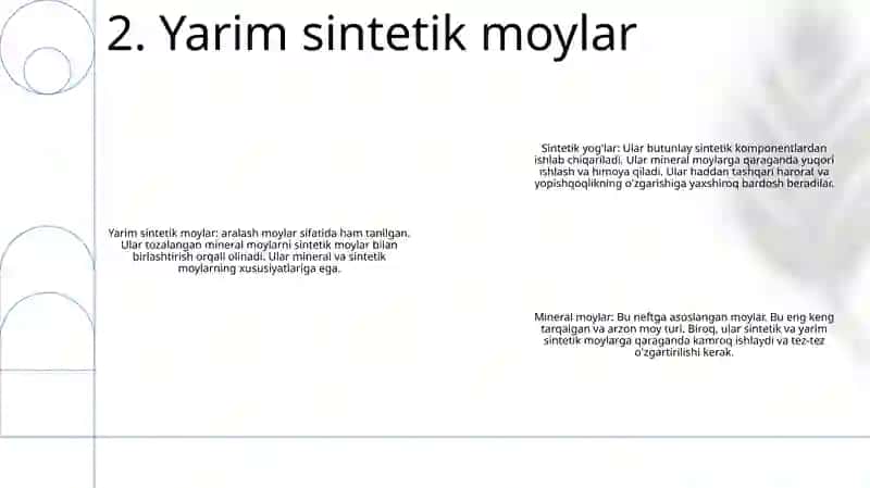 Yarim Sintetik Va Sintetik Moylar 3