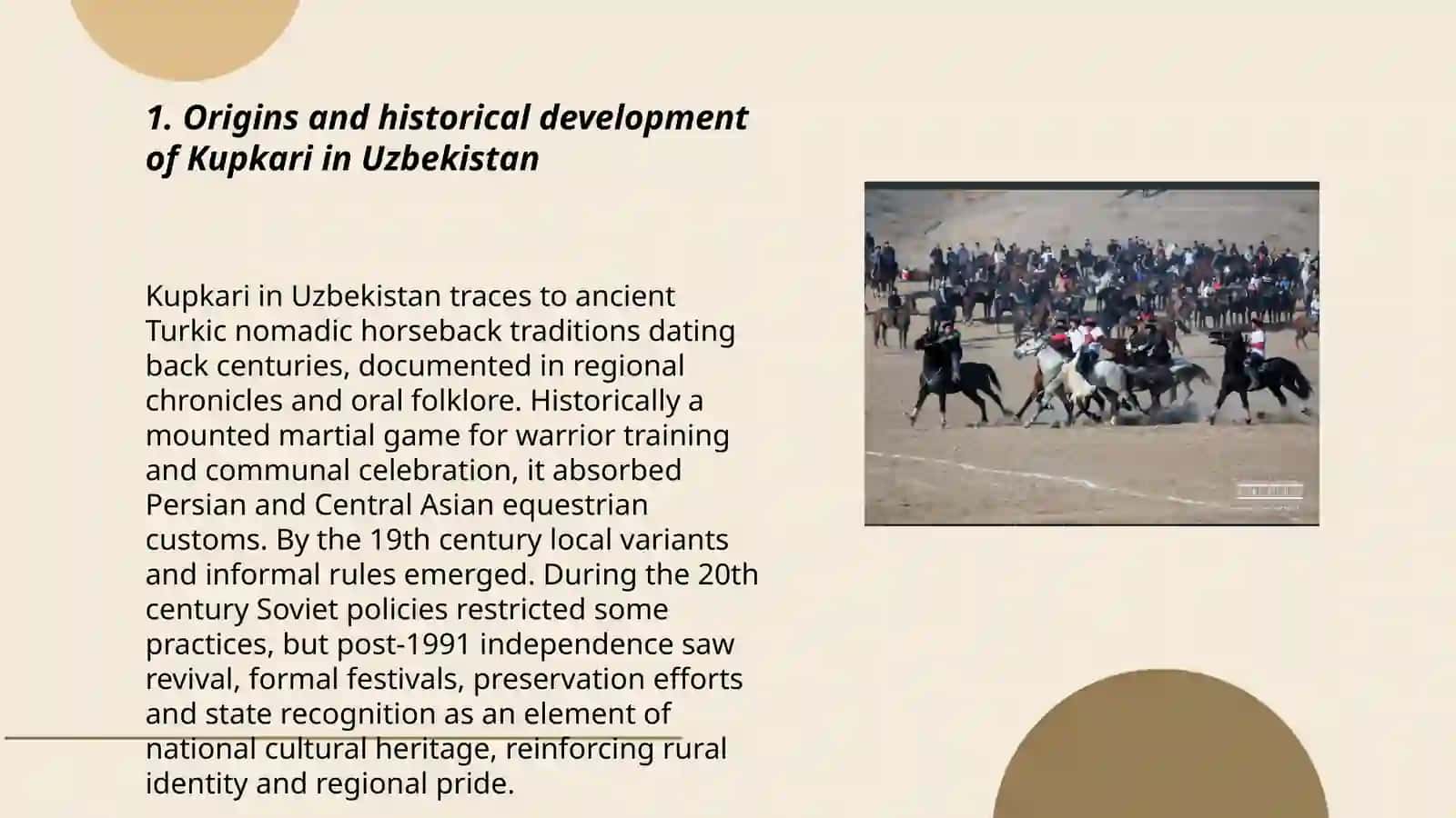 Uzbek national sport Kupkari 3