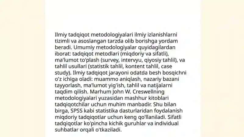 Ilmiy tadqiqot metodologiyalari 3