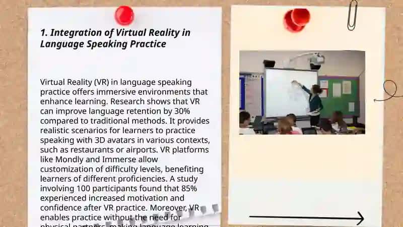 Integration of Virtual Reality in Language Speaking Practice 3