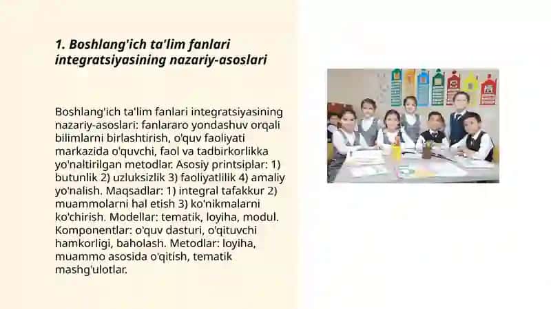 Boshlang'ich ta'lim fanlari integratsiyasi 3