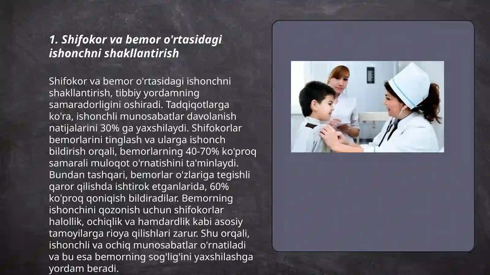 Shifokor va bemor muloqotining psixologik xususiyatlari 3