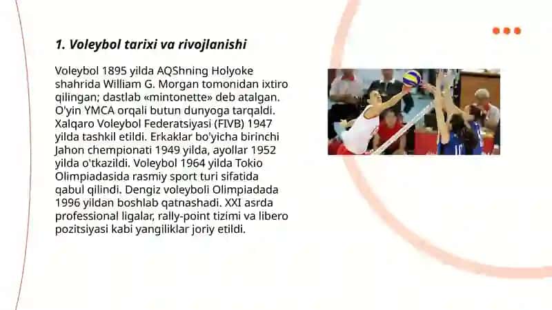 Voleybol Tarixi va Rivojlanishi 3