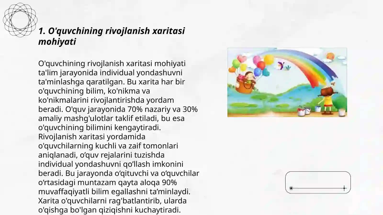 O'quvchining rivojlanish xaritasi 3