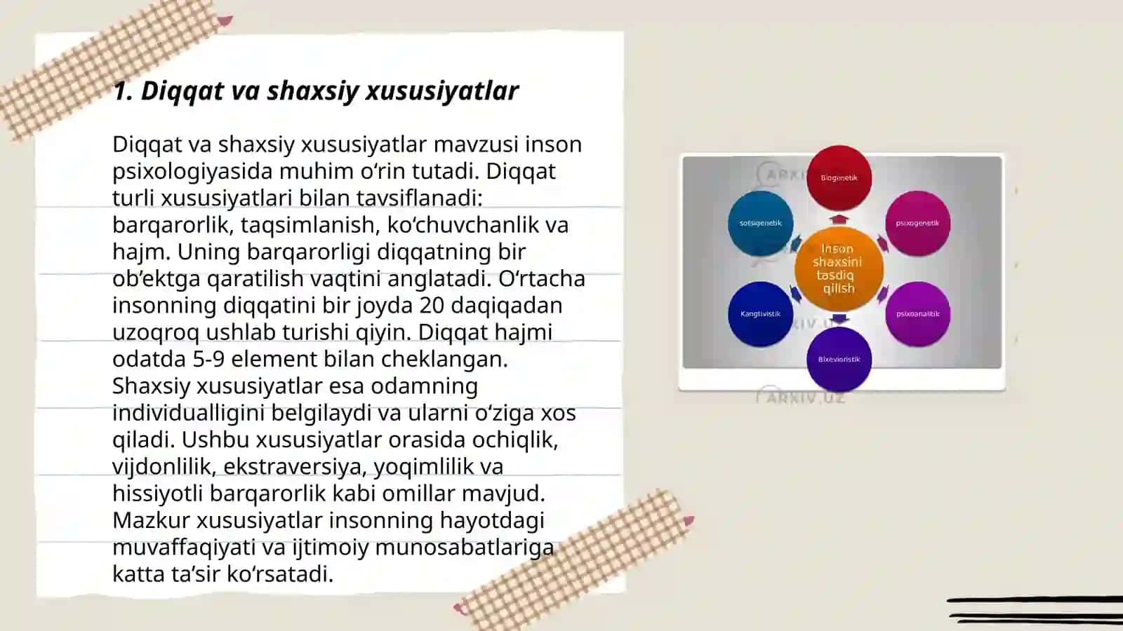 Diqqatning psixologik jihatlari 3