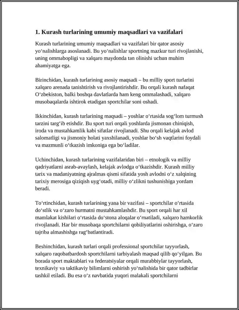 Kurash Turlarining Maqsad va Vazifalari 3