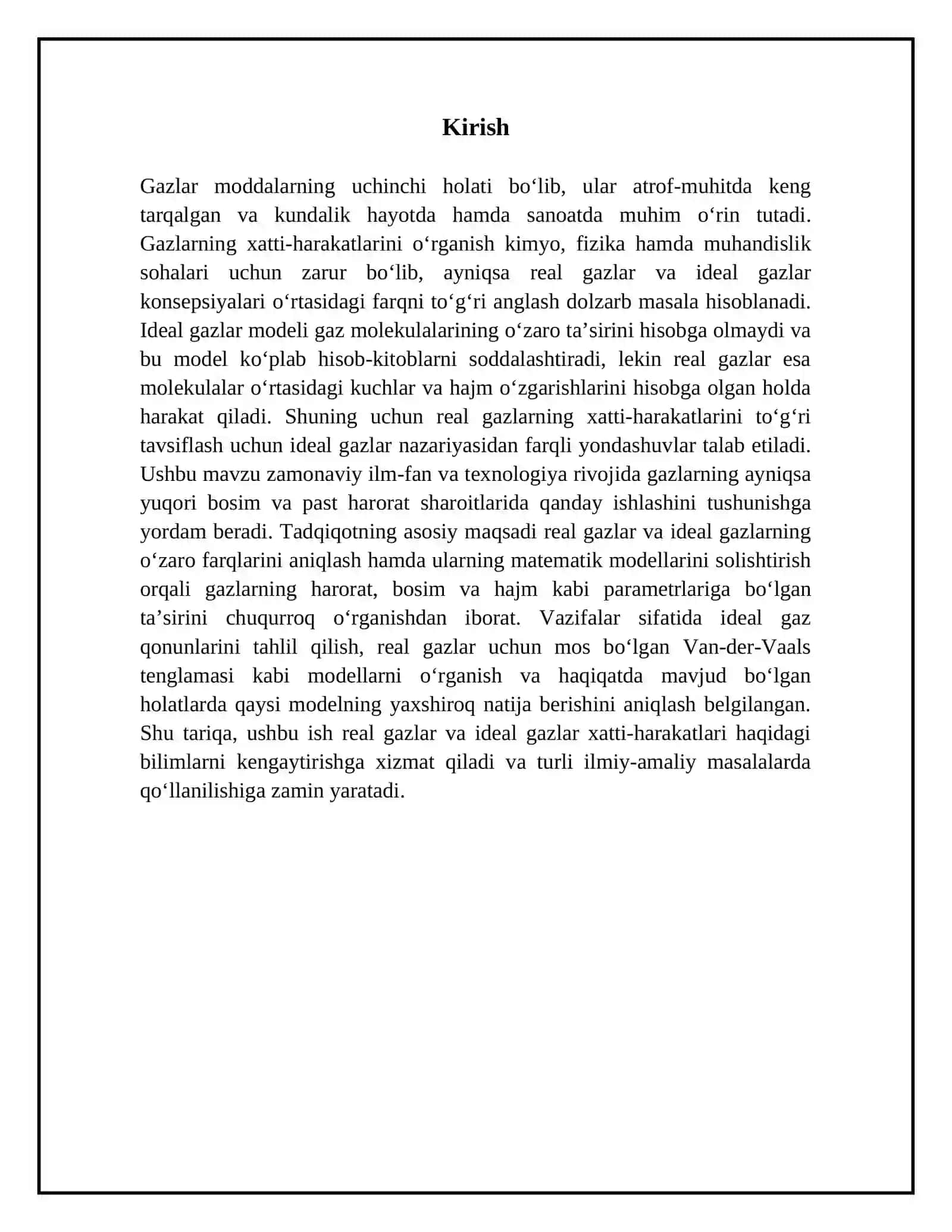 Real gazlar va ularning ideal gazlar farqi 3