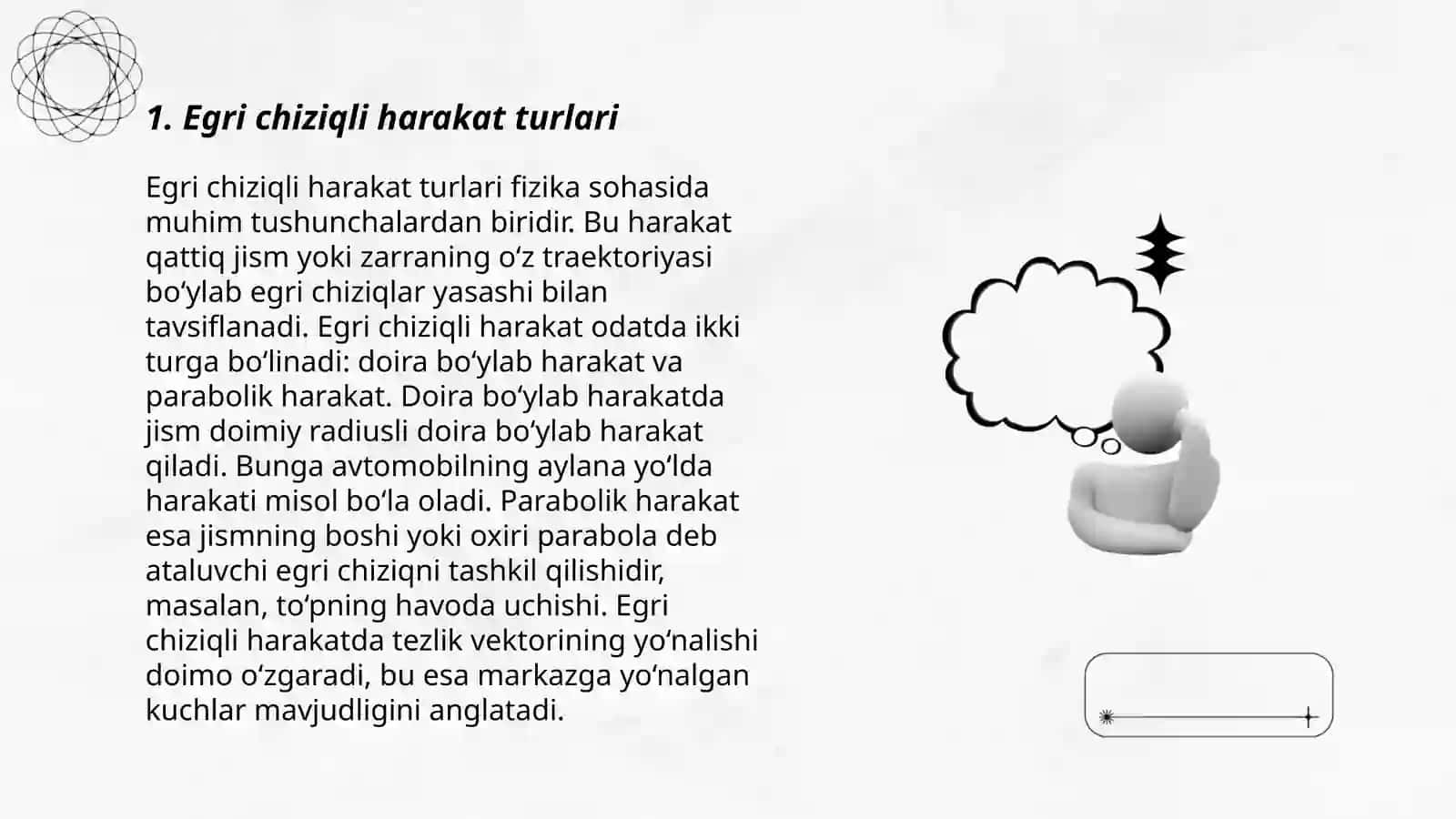 Egri chiziqli harakat 3