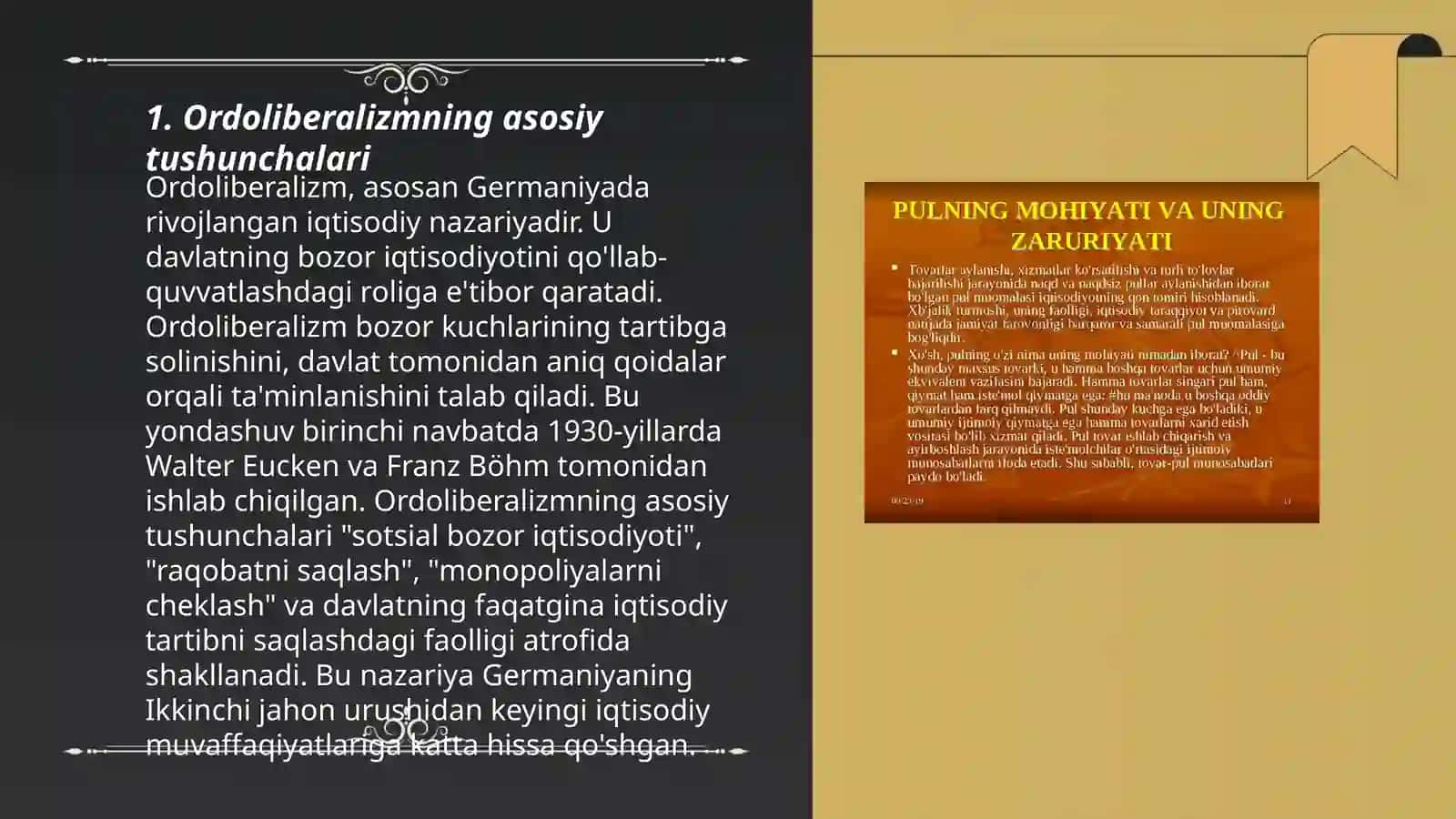 Ordoliberalizmning asosiy tushunchalari 3