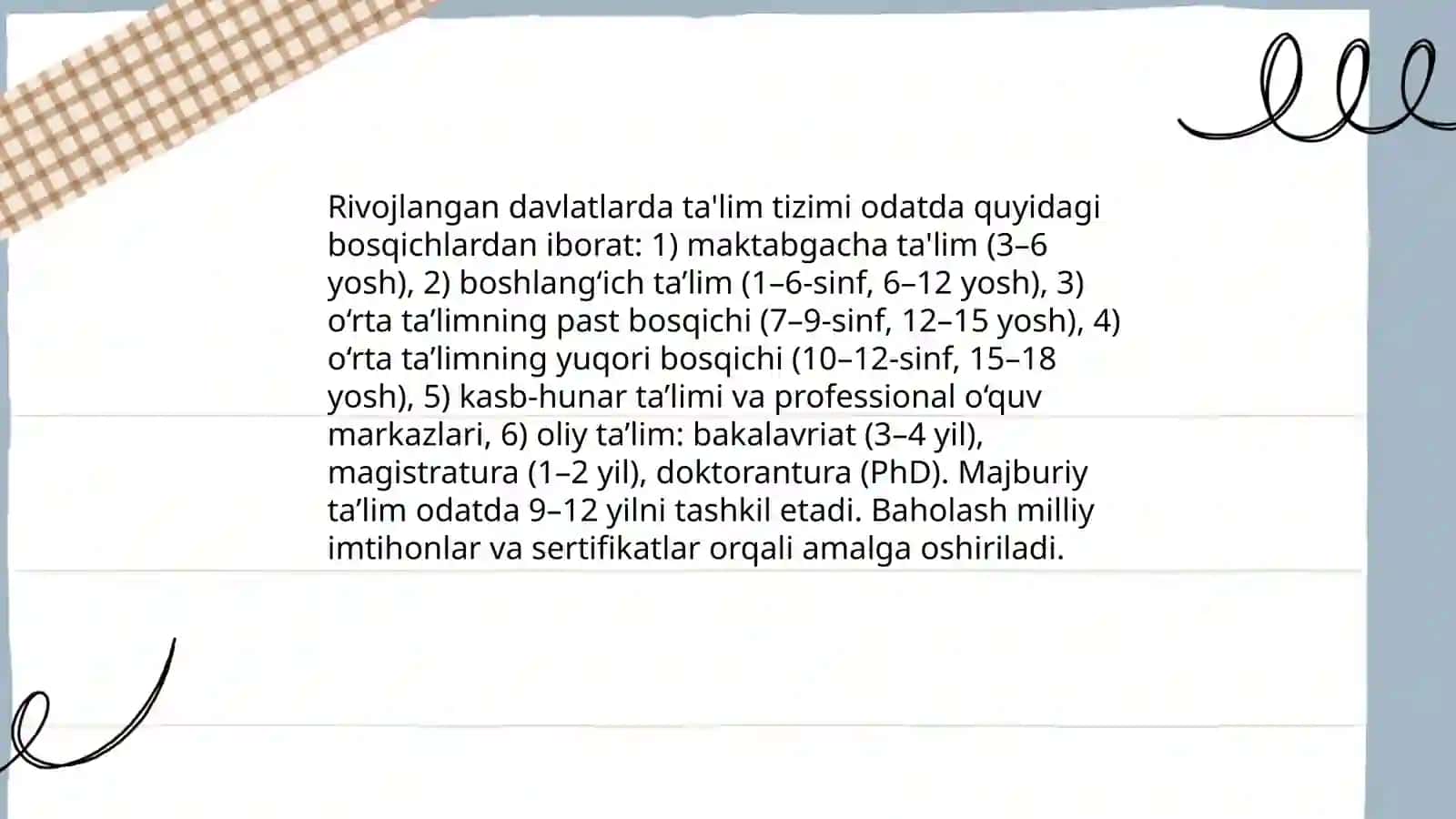 Rivojlangan davlatlarda ta'lim tizimi 3