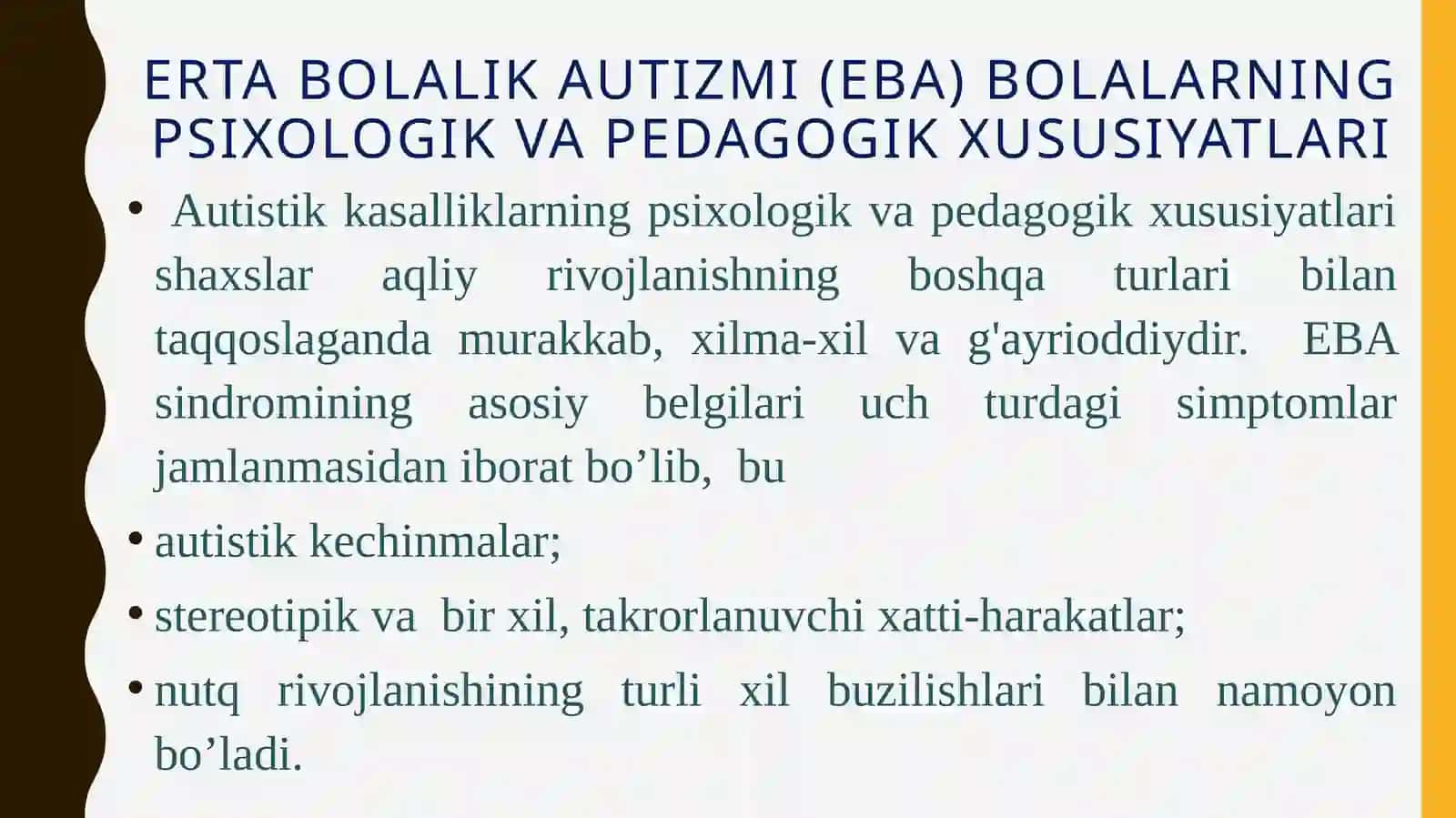 Erta bolalik autizmi 3