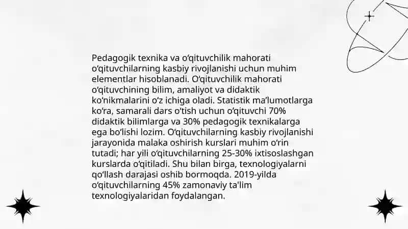 Pedagogik texnika va o‘qituvchilik mahorati 3