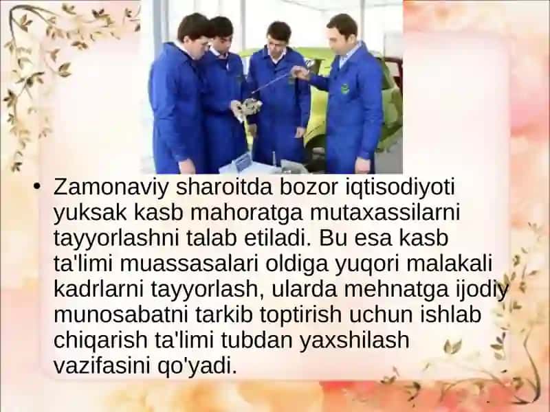 Ishlab chiqarish ta'limi 3