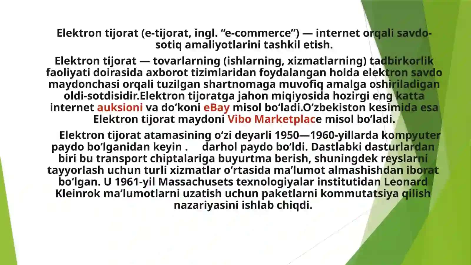 Kompyuter tarmoqlari fanidan Prezentatsiya 3