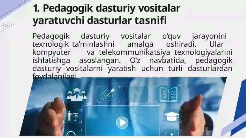 Pedagogik dasturiy vositalarni loyihalashtirish 3