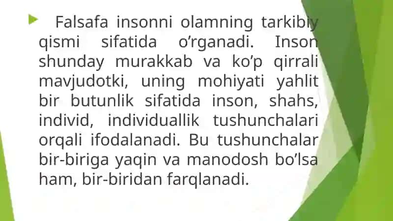 Sharq va G’arb falsafasida inson masalasi 3