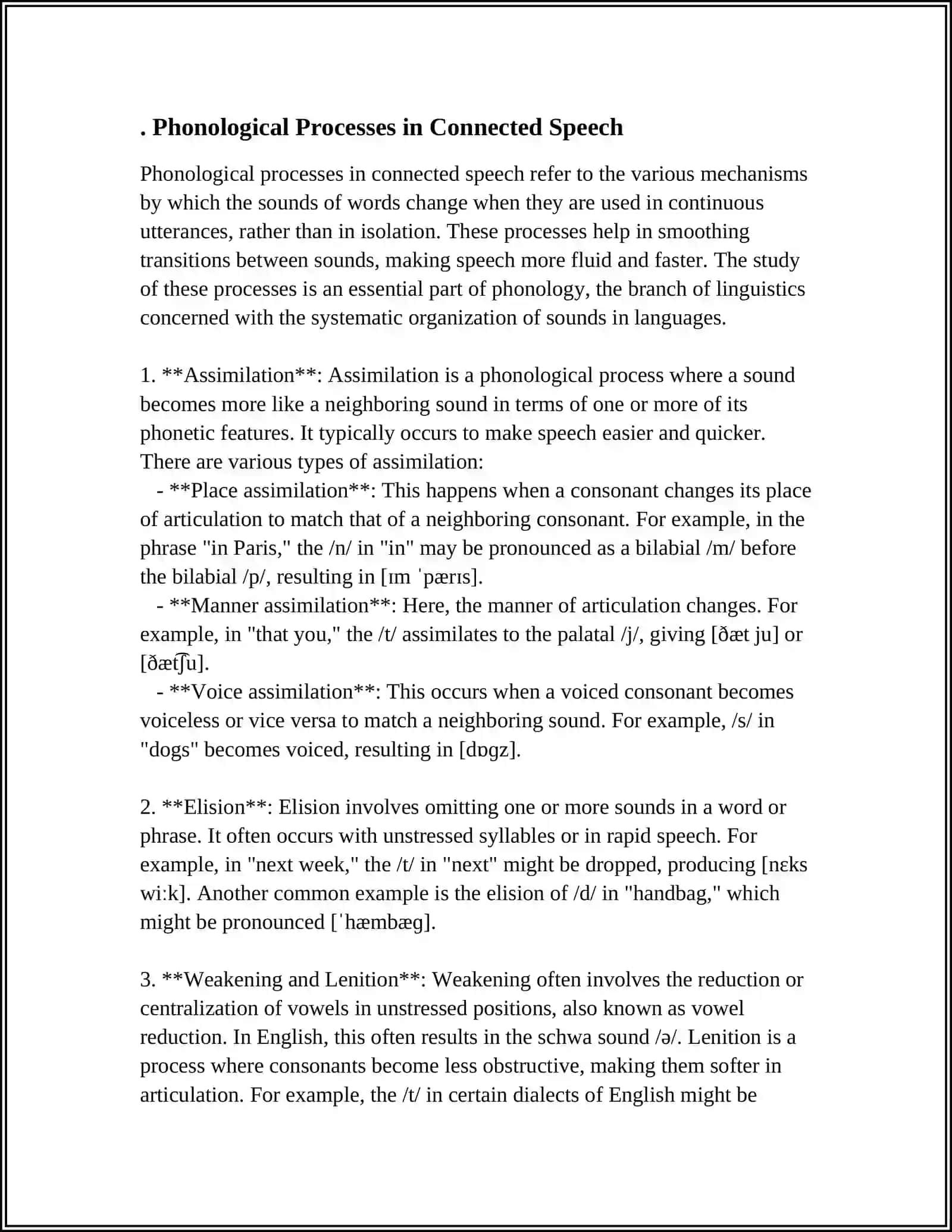 THE ASPECTS OF CONNECTED SPEECH,ASSIMILATION,ASPIRATION,DISSIMILATION 3