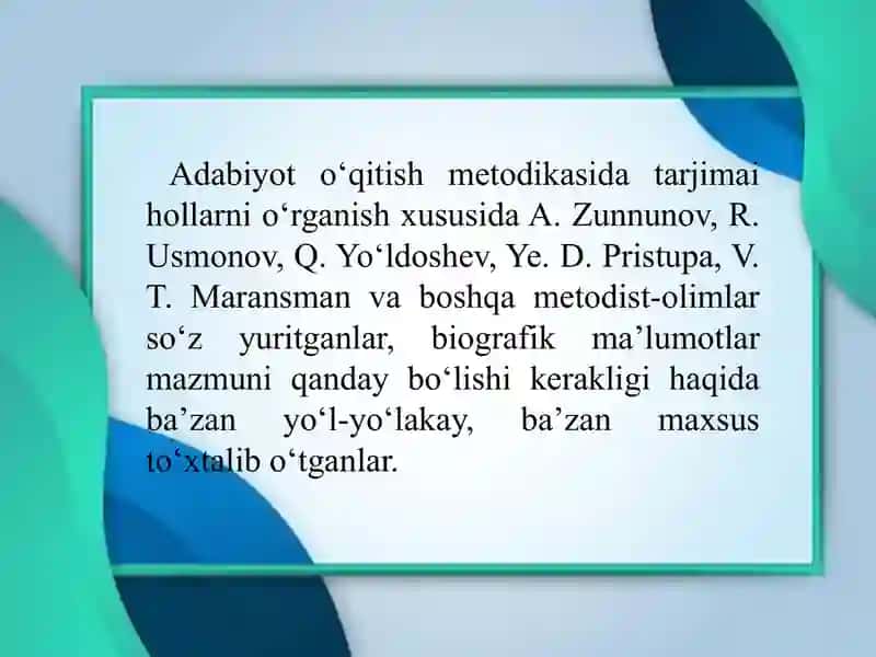 Tarjimai hollarni o‘rganishning o‘ziga xos xususiyatlari 3