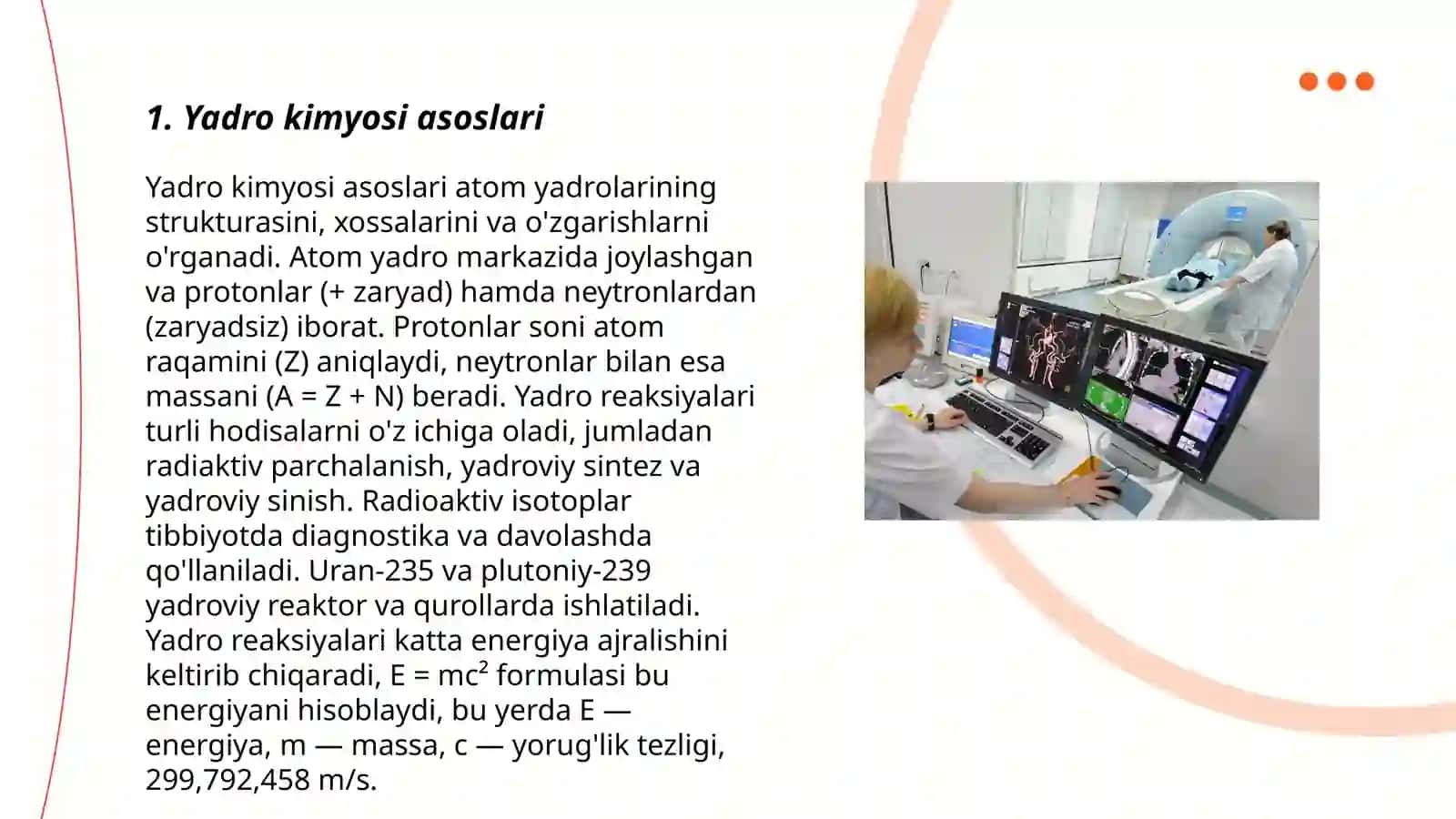 Yadro kimyoning tibbiyotdagi oʻrni 3