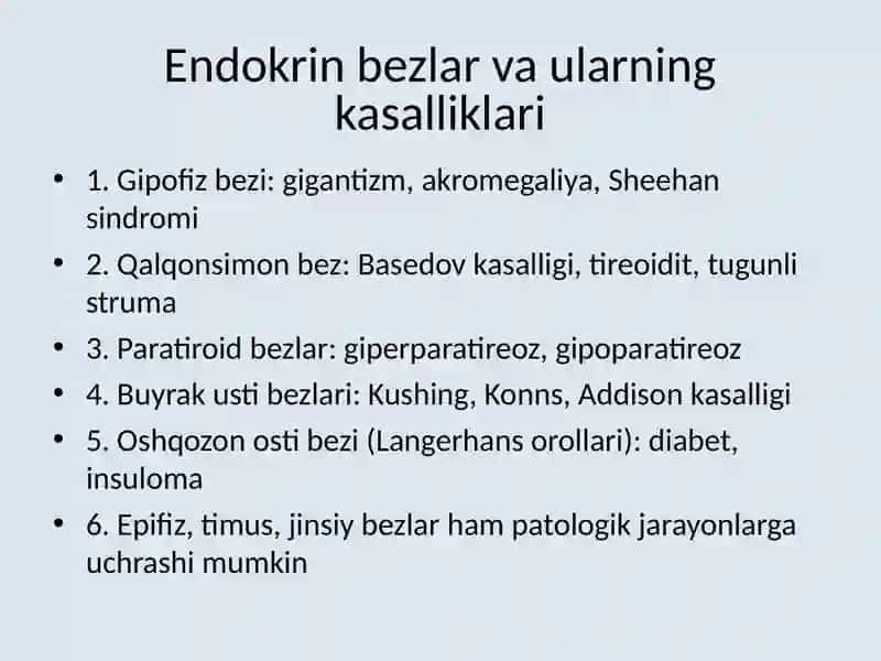 Endokrin sistemasi kasalliklari 3