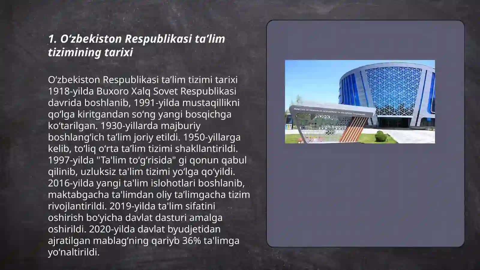 Oʻzbekiston Respublikasi taʼlim tizimi 3
