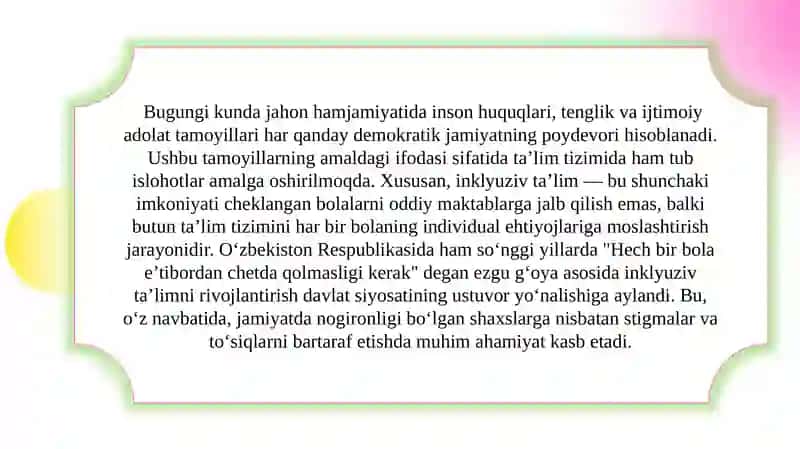 Inklyuziv o‘qitishning mazmun—mohiyati 3