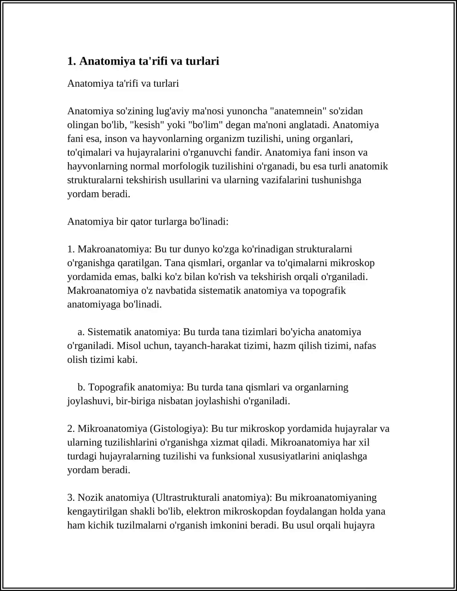 KLINIK ANATOMIYANI ORGANISH USULLARI 3