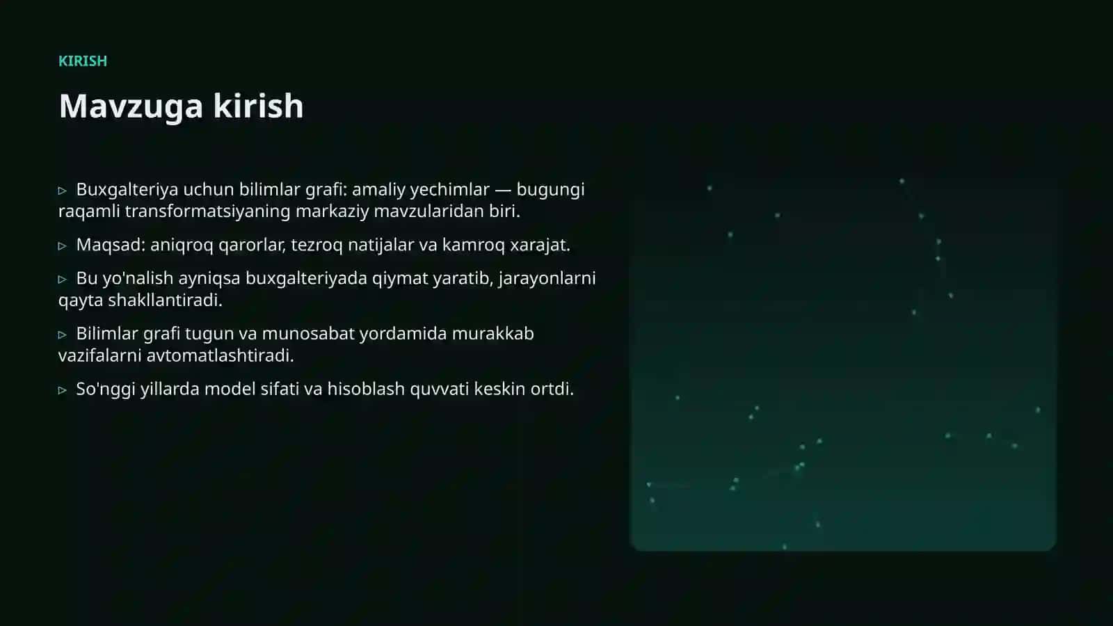 Buxgalteriya uchun bilimlar grafi: amaliy yechimlar 3