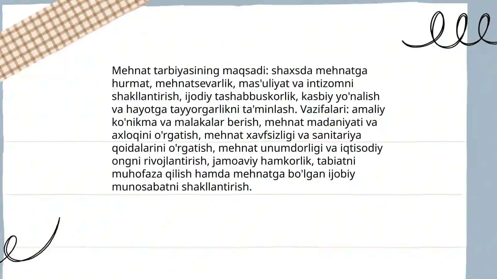 Mehnat tarbiyasi 3