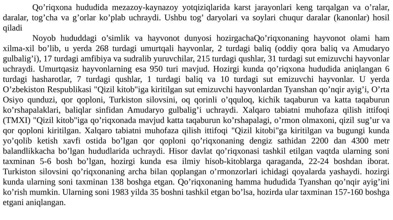 Hayvonlarningmuhofazachoralari 3