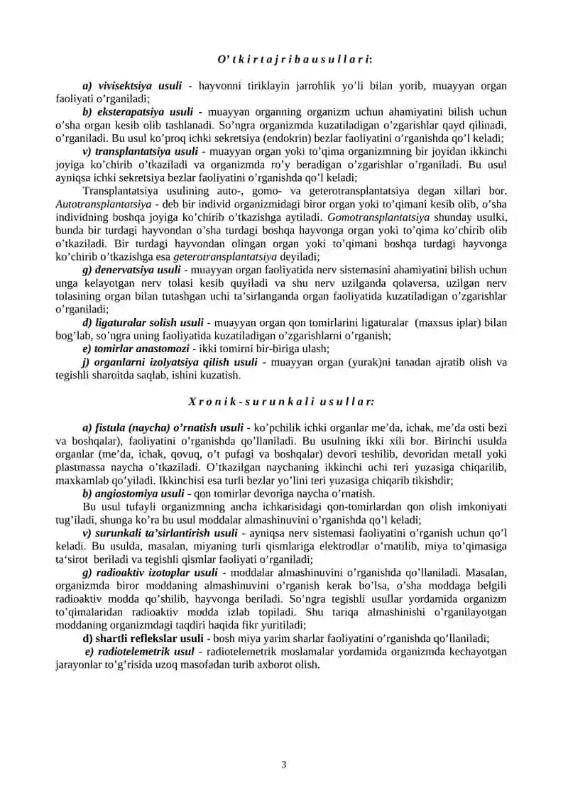 Zoologiya va anatomiya 3