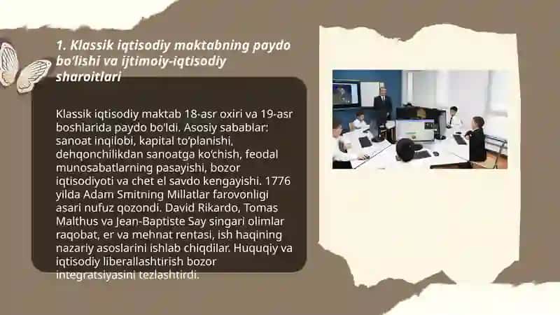 Klassik iqtisodiy maktabning rivojlanishi 3
