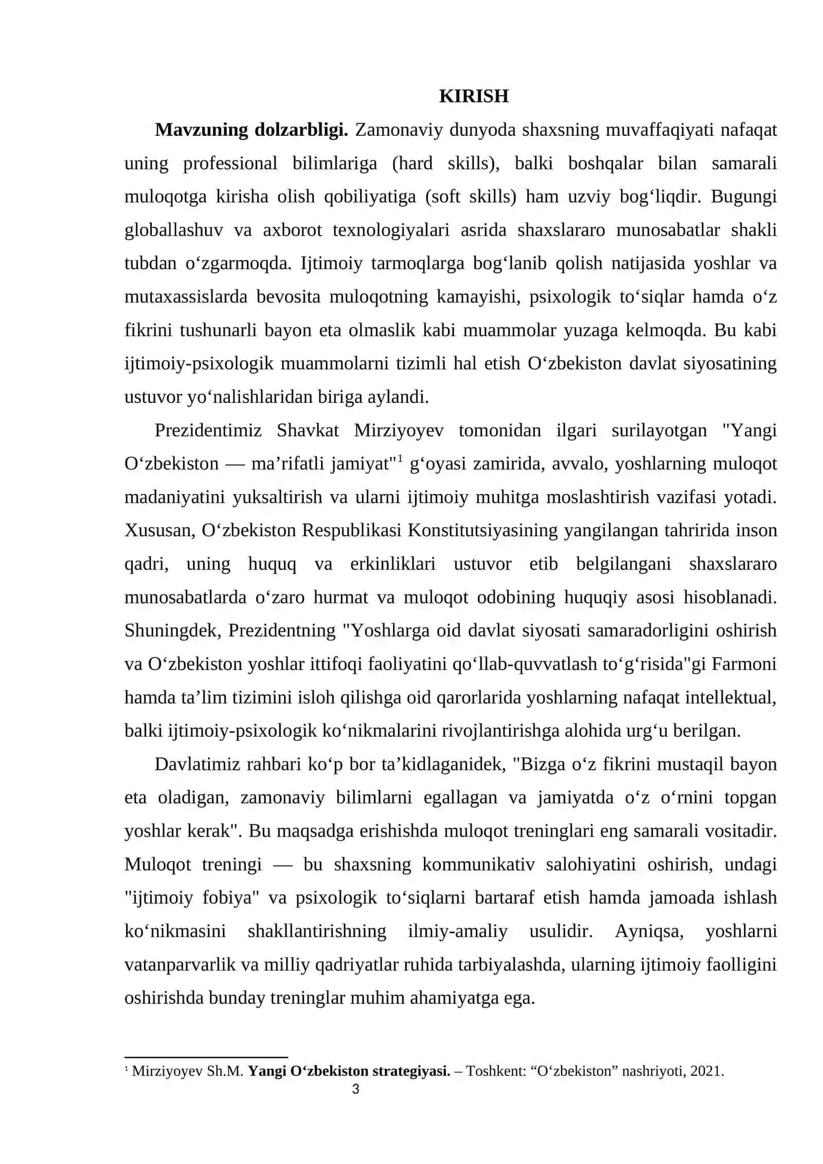 Muloqot treninggi kurs ishi 3