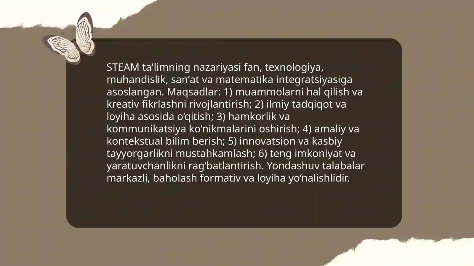 STEAM ta'lim (STEAM Education) 3