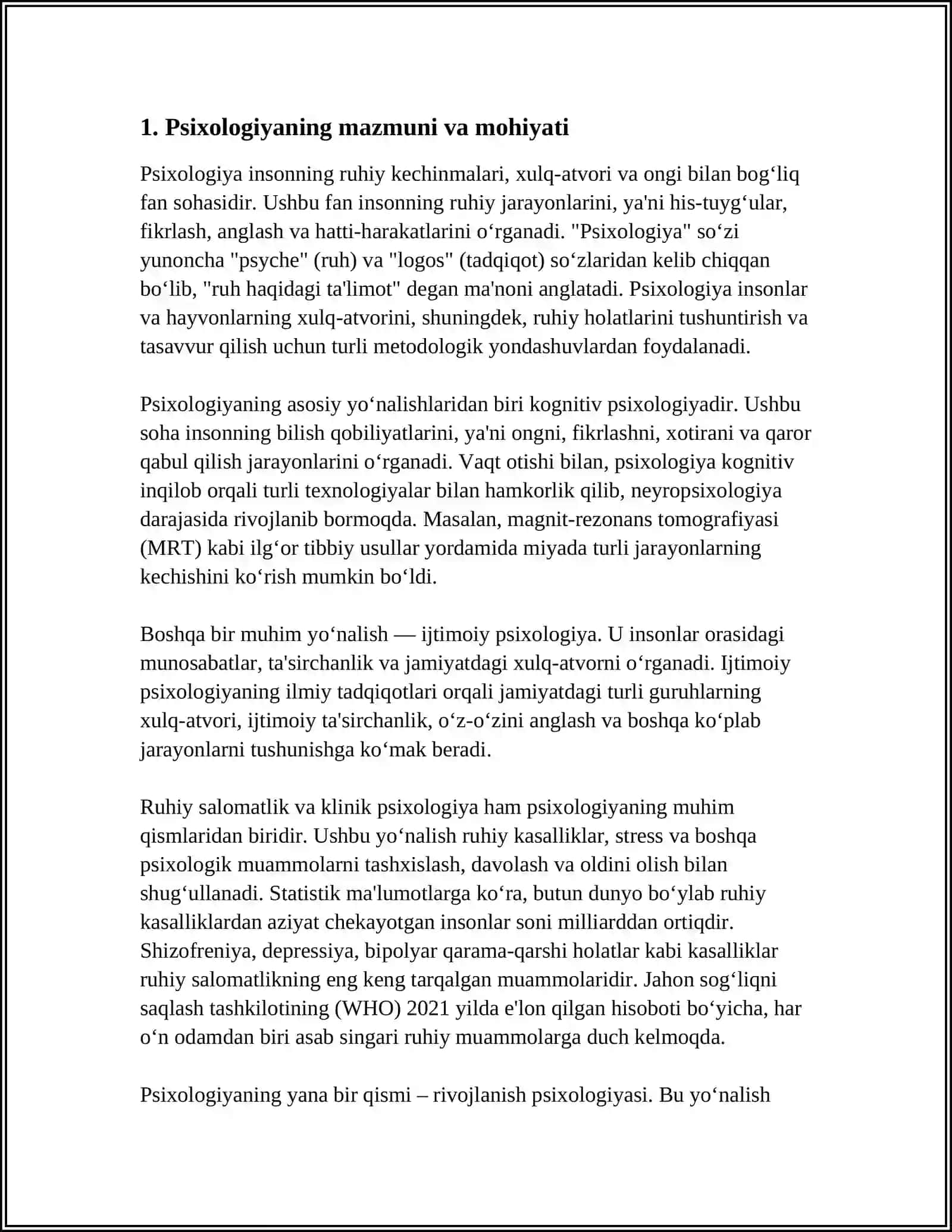 Psixologiya fani va kasb sifatida 3