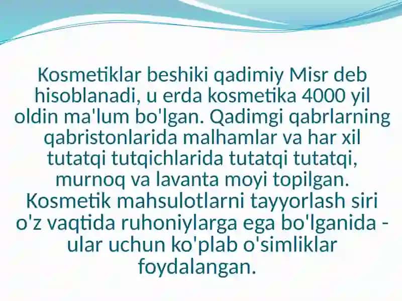 Zamonaviy tibbiyotda kosmetologiyaning tutgan o’rni. 3
