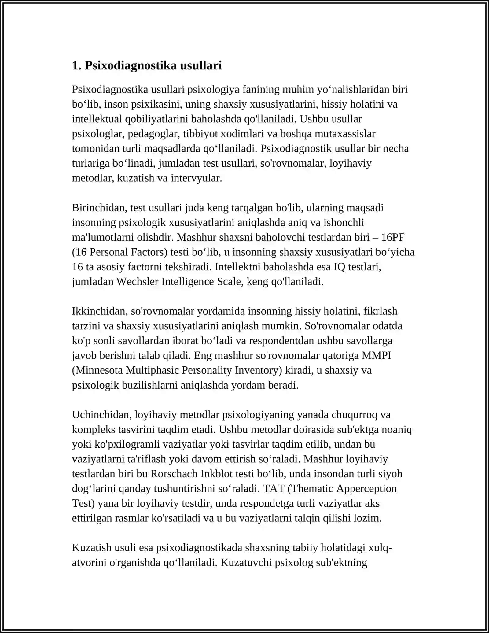 PSIXOLOGIK PROFFESIOGRAFIYA 3