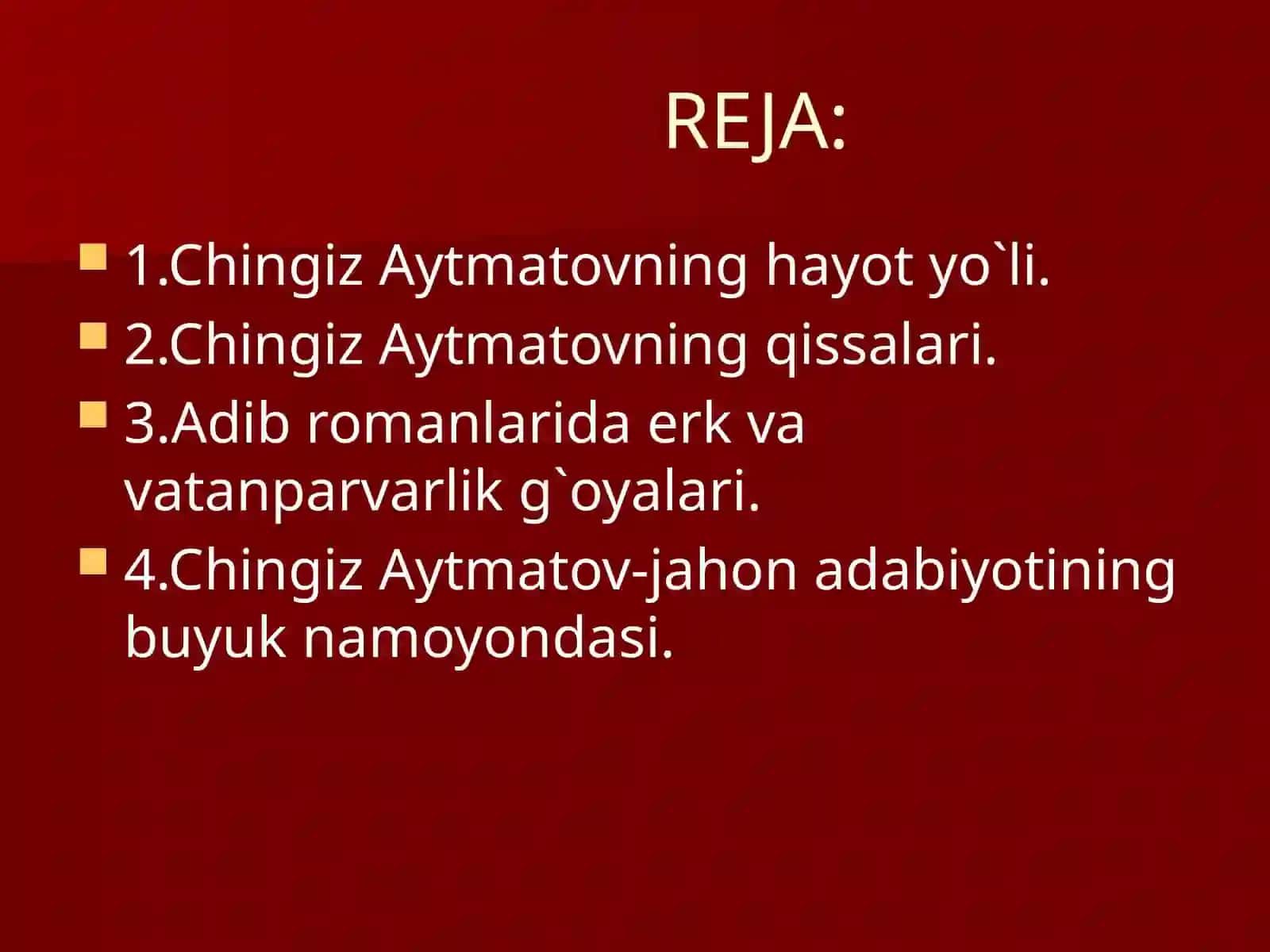 Chingiz Aytmatovning hayoti va ijodi 3