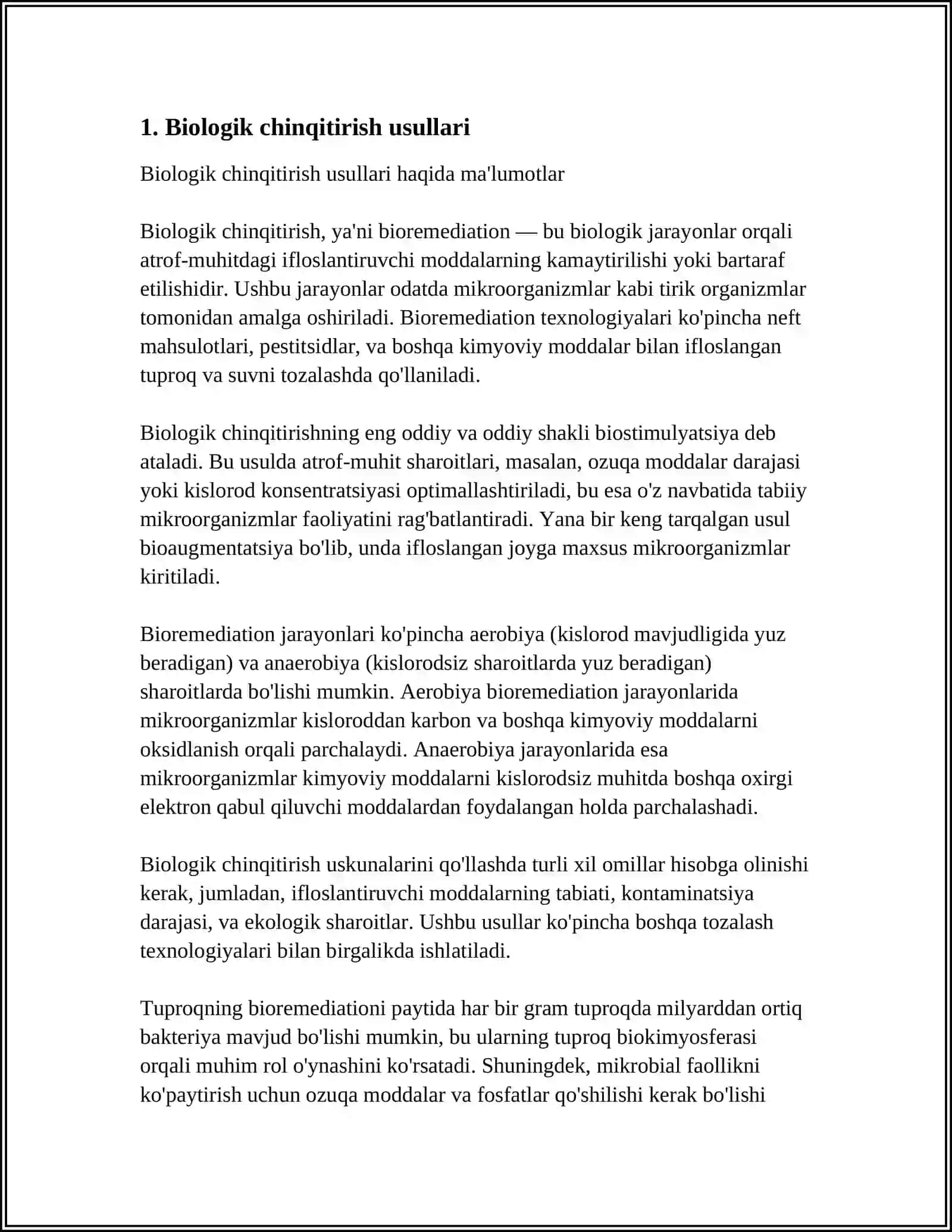 ORGANIZMNI CHINIQTIRISH USULLARI 3