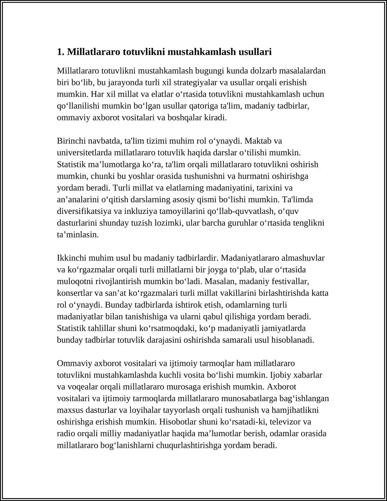 MILLATLARARO TOTUVLIK -YURT FAROVONLIGI 3