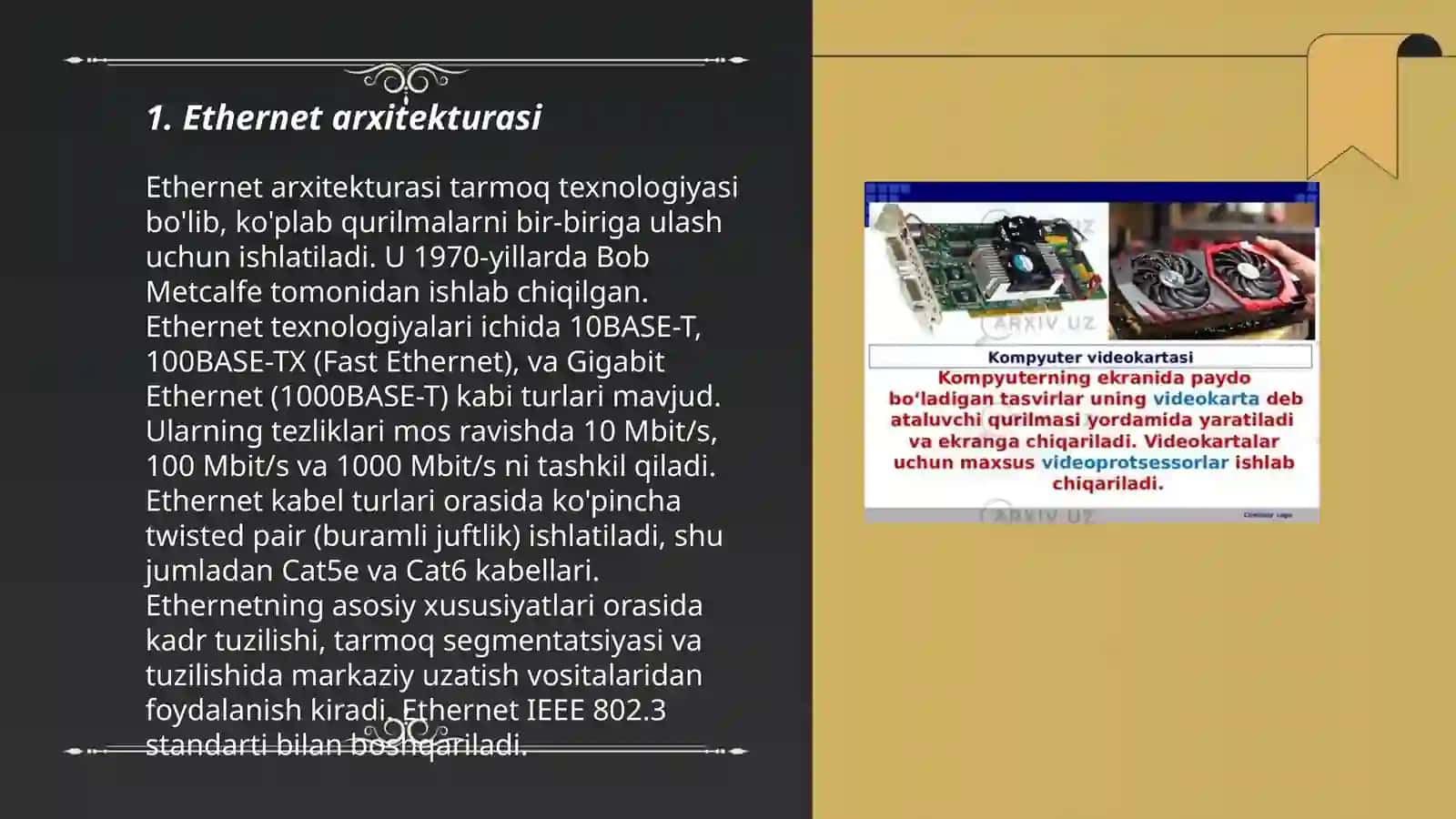 Lokal tarmoq texnologiyalari: Ethernet, Fast Ethernet. Tarmoq snifferlari yordamida paketlarni tahlil qilish 3