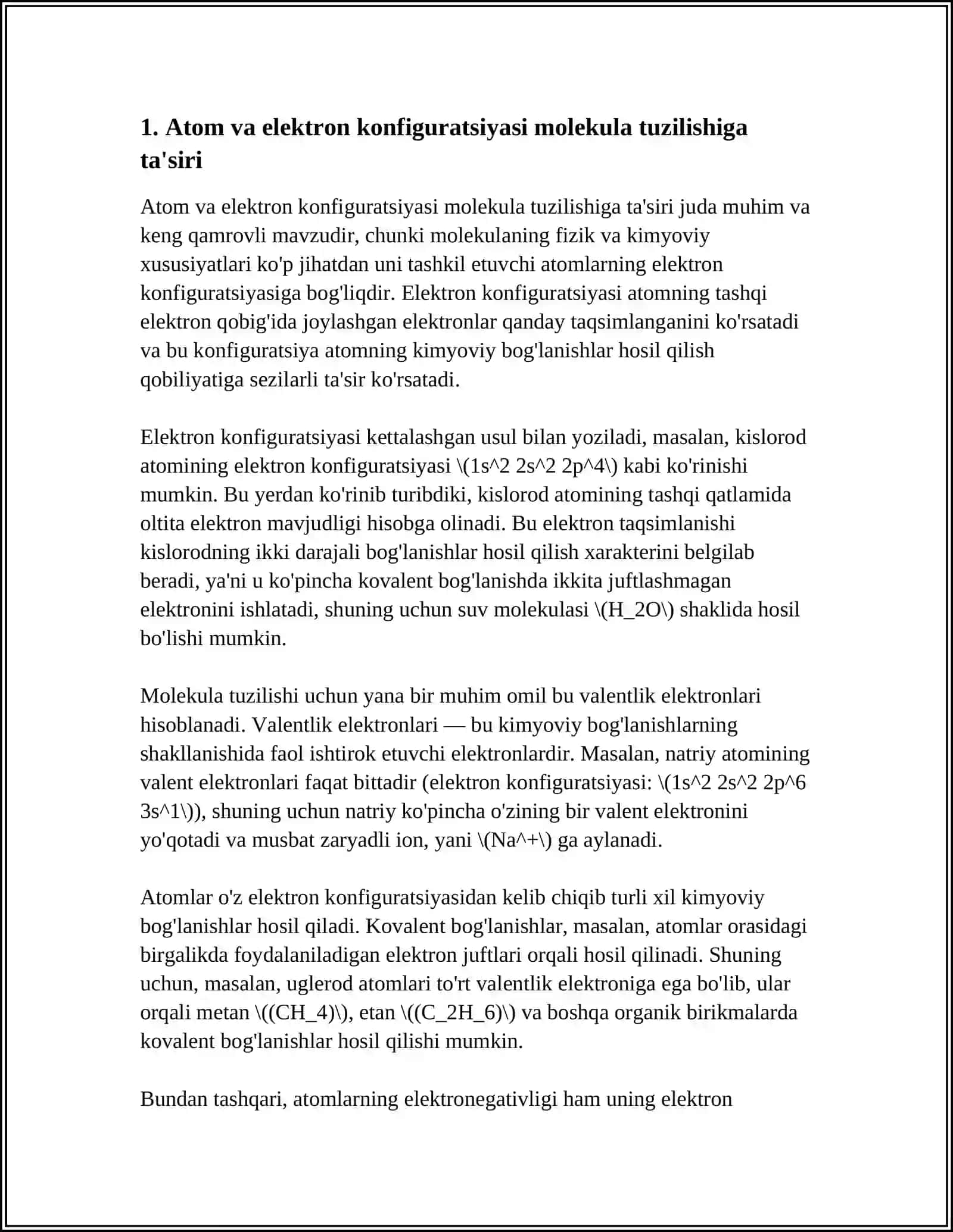 MOLEKULA TUZILISHI 3