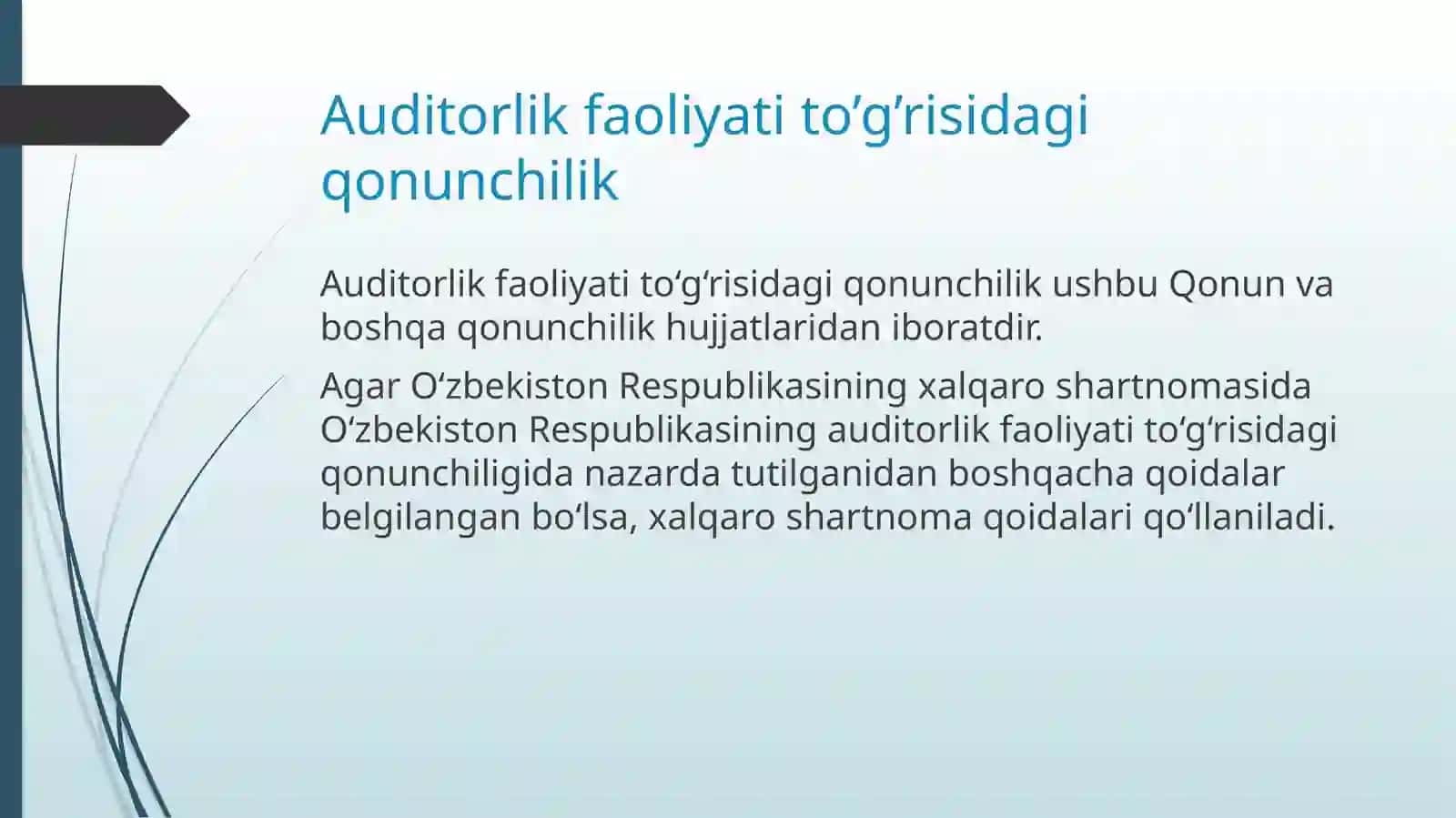 Auditorlik faoliyati to‘g‘risida Qonun 3