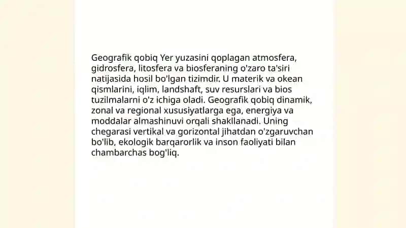 Geografik qobiq va uning tuzilishi 3