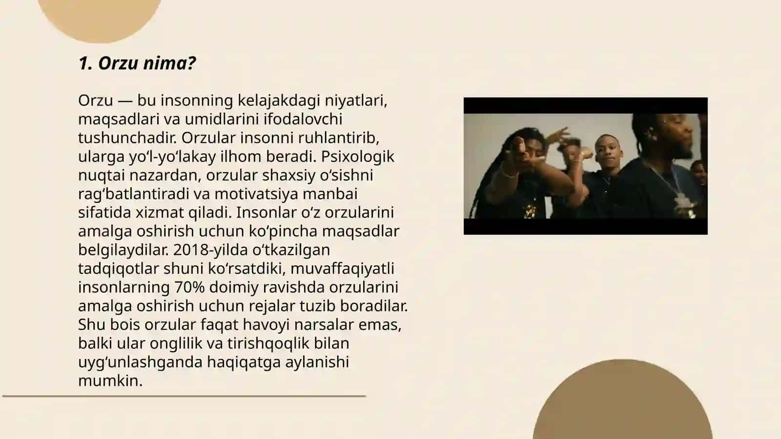 Orzu, Maqsad va Muvaffaqiyat 3